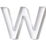 Sisterly Market - Cardboard Numbers and Cardboard Letters Fillable Candy Box, Handmade Marquee Letters for Parties and Milestones, Letter W, 12" L x