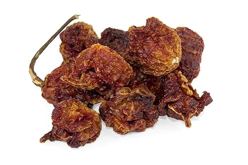 Essential Spice Dried Trinidad Scorpion Chilies - Fiery, Fruity Heat with Intense Sting - Whole Dried Pods for Extreme Hot Sauces, Stews, Marinades