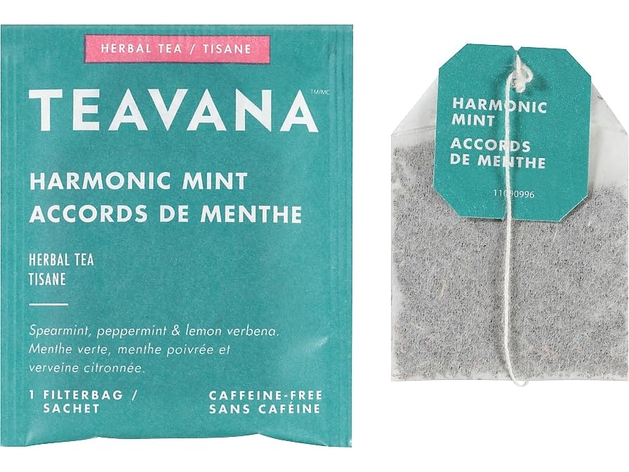 Teavana SBK13091 Harmonic Mint Decaf Tea Bags, 24/Box
