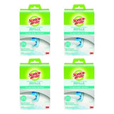 Scotch-Brite Disposable Toilet Scrubber Refills, Removes Rust & Hard Water Stains, 10 Disposable Refills Blue - (4-Pack)