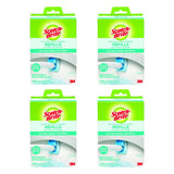 Scotch-Brite Disposable Toilet Scrubber Refills, Removes Rust & Hard Water Stains, 10 Disposable Refills Blue - (4-Pack)