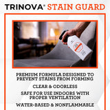 TriNova Non-Aerosol Stain Guard - Fabric Protection Spray for Upholstery, Carpet, Rugs and More to protect from liquid stains - 128 fl oz