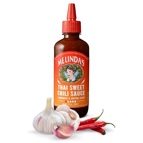 Melinda’s Thai Sweet Chili - Sweet and Mild Asian Chili Sauce Made with Whole Fresh Ingredients - Gourmet Hot & Dipping Sauce - Keto Friendly - 12oz