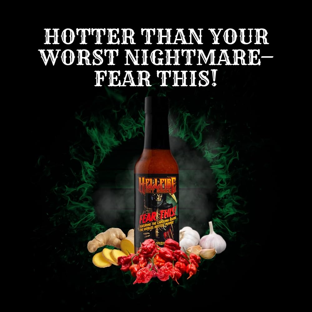 Hellfire Fear This! Award Winning Carolina Reaper Hot Sauce, 148ml