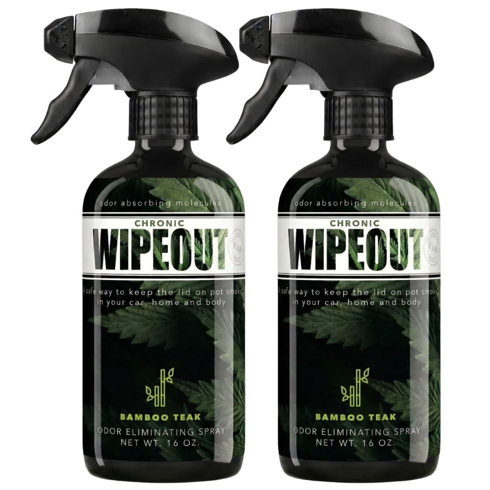 Chronic Wipeout Smoke Smell Eliminator for Home, Cars, Hands, Hair, Clothes, & More | Smoke Odor Eliminating Spray for All Kinds of Strong Smoke |