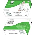 Perfect Stix Large Latex Gloves Powder Free -Pack of 100,White