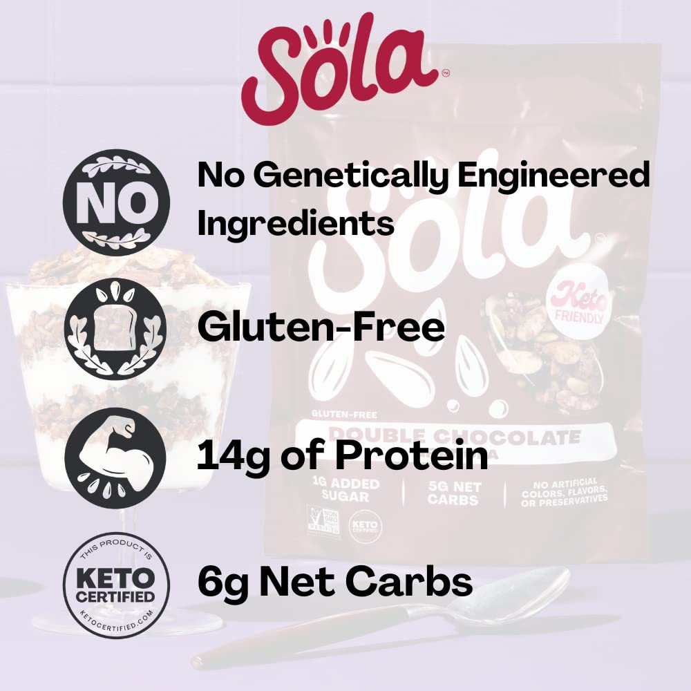 SOLA Double Chocolate Granola, 11 Ounce