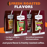 Fresh Roasted Coffee, Jamaican Me Crazy Flavored Drip Ground Coffee, Medium Roast, Kosher, 2 lb (32 oz)