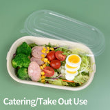 AICHEF 50 Pack 32 oz Disposable Meal Prep Containers Disposable Food Containers with Lids, Paper Togo Containers for Meal Prep, Lunch, Leftover (50
