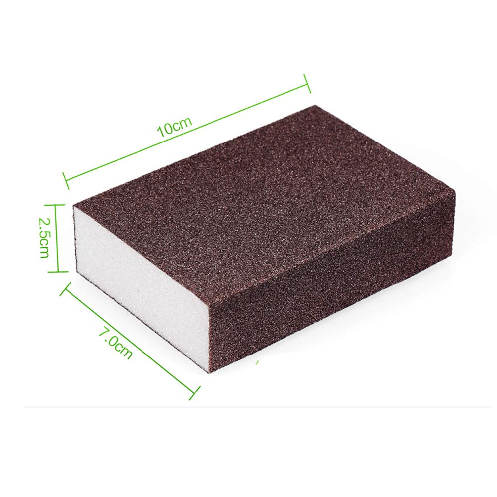 Qovydx 10 Pack Carborundum Sponges Nano Magic Emery Cleaning Sponge Rust Sponge for Pots and Pans Rust Remover Carborundum Nano Sponge