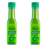 Mexico Lindo Green Habanero Hot Sauce | Real Green Habanero Chili Pepper | Enjoy with Mexican Food, Seafood & Pasta | 5 Fl Oz Bottles (Pack of 2)