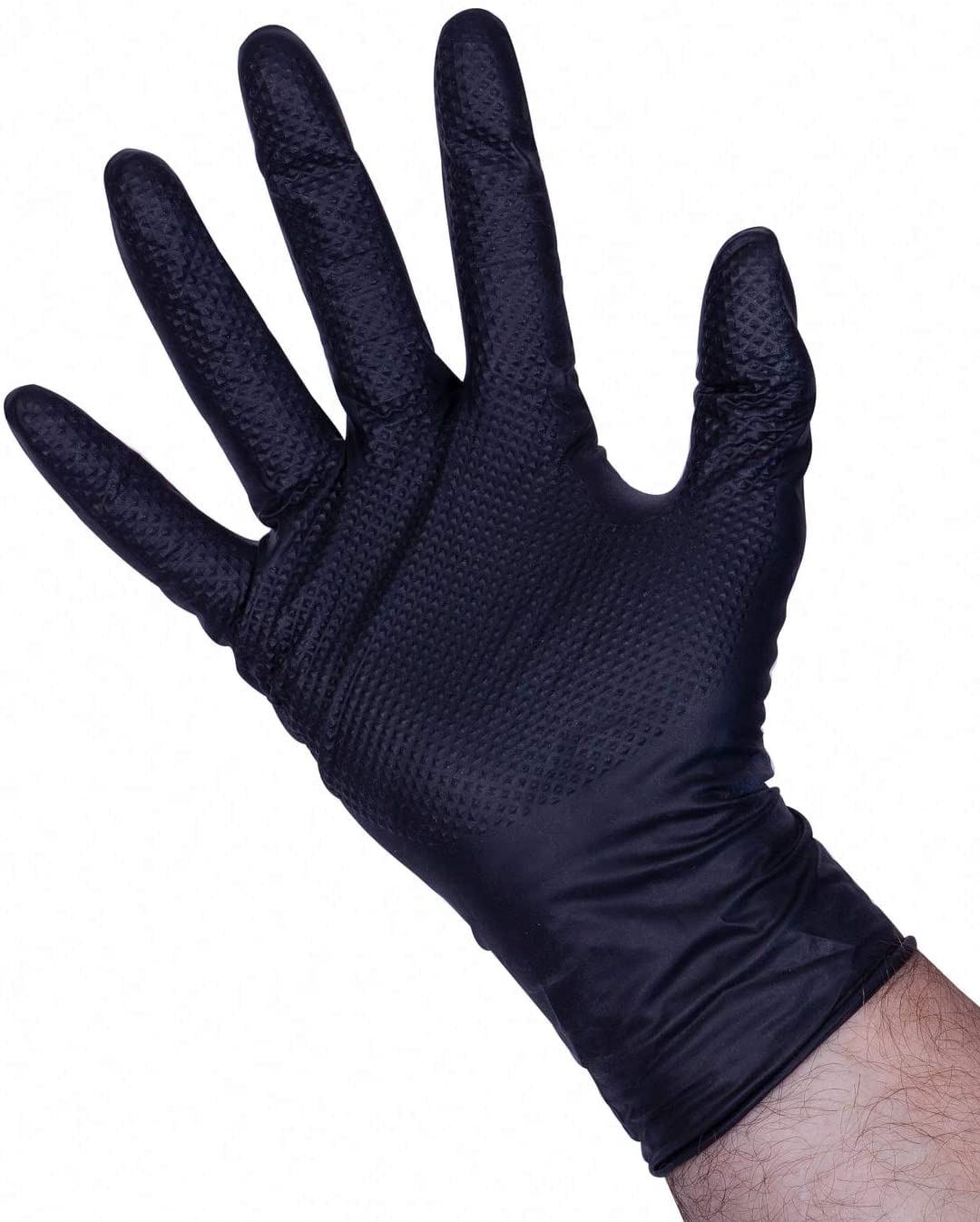 Premium Guard - Nitrile Gloves Heavy Duty 8 Mil Disposable, Powder Free, Black, 50 Gloves per Box (X-Large)