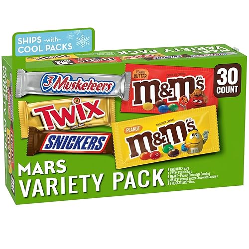 MARS CHOCOLATE SNICKERS, TWIX, MILKY WAY & 3 MUSKETEERS, Bulk Milk Chocolate Full Size Candy Bars, Halloween Chocolate Candy Variety Pack, 53.68 oz