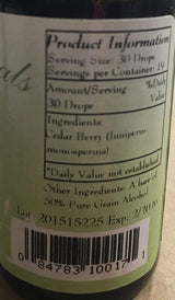 Best Botanicals Cedar Berry Extract 1 oz.