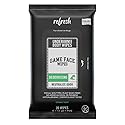 Game Face Deodorizing Body Wipes 25 Count Extra Large Size Compostable Cloth Naturally Formulated Hydrating, Refreshing, and Odor Neutralizing Wipes