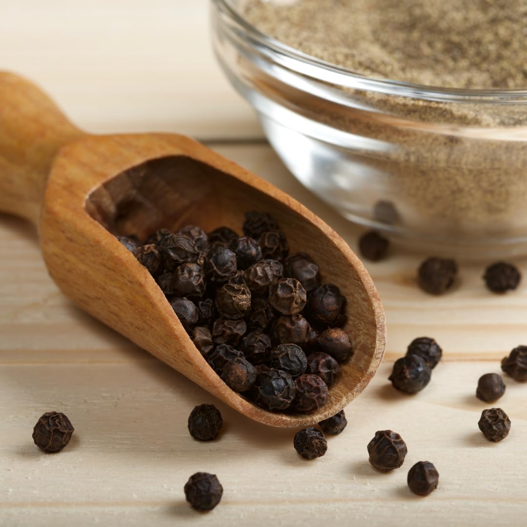 Birch & Meadow Black Peppercorns, 5 lb, Traditional Spice, Dried & Whole, Grinder Refill