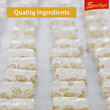 Sperlari Torrone Traditional Italian Candy - Gourmet Soft Nougat With Crunchy Sliced Almonds & Honey - Travel Size Imported European Bagged Candy