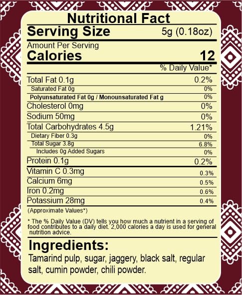 AWZLWN Natural Imli Candy 1.76 OZ (50 GM) | Set oF 1 | AWZLWN