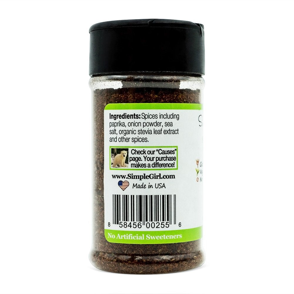 Simple Girl Southwest Seasoning - Sugar Free - Natural Herbs and Spices - Carb Free - Gluten Free - MSG Free - Diabetic Friendly - Compatible