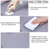 Dlmlemu 2 Pack Carpet Spot Cleaner, Sofa Spot Stain Remover, Free-wash Fabric Cleaner with Brush Head, for Sofas, Carpets, Curtains, Remove Oil