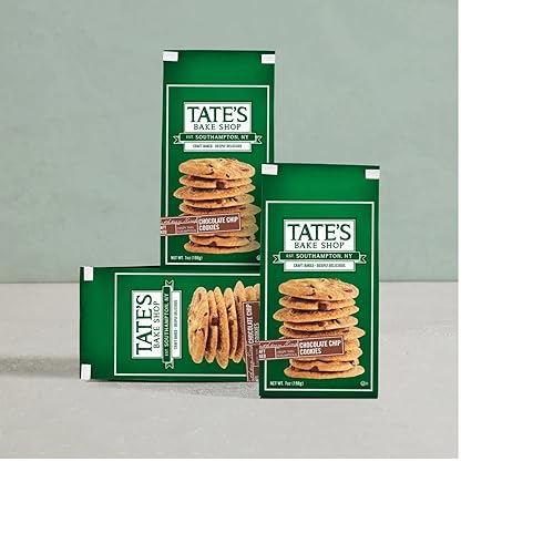Tate's Bake Shop Chocolate Chip Cookies, 7oz Bag, Pack of 3