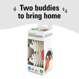 Kikkerland Set of Two Reusable Dryer Buddies for Laundry - Fabric Softener Dryer Balls - Control Static, Remove Wrinkles, Dry Clothes Faster
