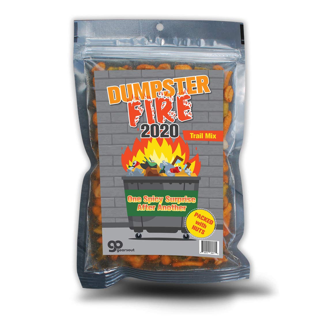Dumpster Fire 2020 Trail Mix - Funny Spicy Snack Blend for Men and Women, Gourmet Gifts, Made in America