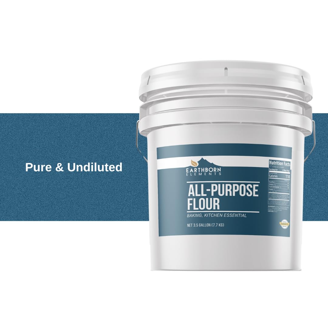 Earthborn Elements All-Purpose Flour, Bulk Size, Kitchen Essential, Baking & Cooking (272 Ounce)