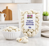 Yogurt Covered Almonds - 1 lb of White Sweet Yogurt Dipped Fresh Almonds