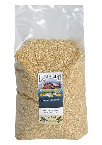 Riehle's Select Popping Corn - Pearl White Old Fashioned Whole Grain Popcorn - 6lb (96oz)