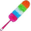 HTOOLPRO 20-Inch Microfiber Hand Duster, Car Interior Detailing Duster, Rainbow Feather Duster for Car, Home, Office Cleaning