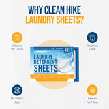 Free and Clear Laundry Detergent Sheets - 120 Loads Unscents Fragrance-Free, Paraben-Free, Plastic-Free, Compact, Liquidless for all Washing Machines