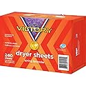 HOME VICTORY Dryer Sheets: Spring Lavender Scented Laundry Fabric Softener Sheets - Reduces Wrinkles - Controls Static - Softens Fabric (240 Count)