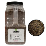 Sauer's Ground Black Pepper | Restaurant Table Grind | 5 Pound Canister | Foodservice