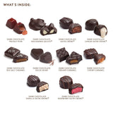 Ethel M Chocolates 24 Piece Premium Dark Chocolate Collection Assortment Candy Gift Box ? Exotic flavors, lemon, vanilla, caramel and more