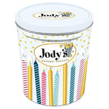 Jody's Gourmet Popcorn Celebration 3.5 Gallon Tin - Gourmet Popcorn Mix with Caramel Corn, Birthday Cake and Confetti - Party Snack Assortment, Gift