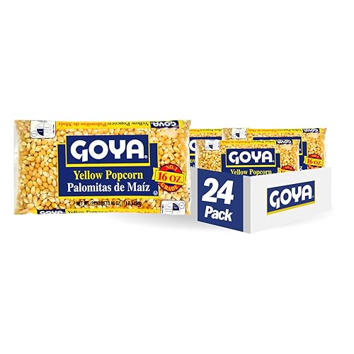 Goya Foods Yellow Popcorn, Dry, 16 Ounce (Pack of 24)