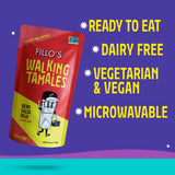Fillo's Walking Tamales, Ready to Eat Meals, Salsa Roja, Gluten Free 7 Pk