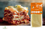 TERRE E TRADIZIONI 6 PACKS ORGANIC ITALIAN SEMI WHOLE DURUM LASAGNA PASTA - Sicilian Ancient Grain Timilia Vegan Crafted in Italy. LOW-GLUTEN INDEX