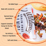 Wildway Keto Granola | Peach Pecan | Grain-Free, Certified Gluten-Free Cereal | Vegan, Low Carb | No Sugar Added | Paleo-Friendly | Non-GMO Fruit