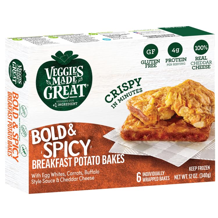 Veggies Made Great Bold & Spicy Breakfast Potato Bake, 6 Count 12 oz (Frozen)