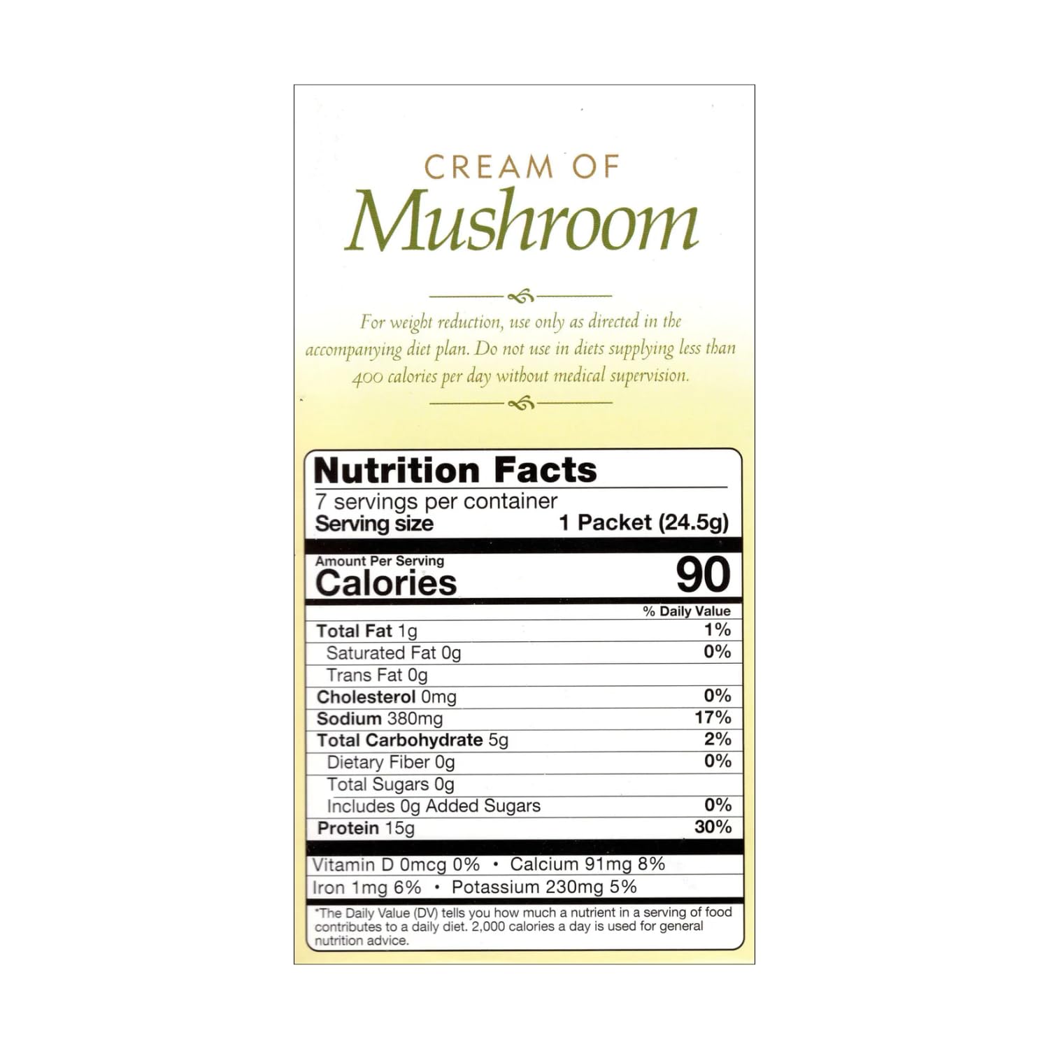 Nutmeg State Nutrition - High Protein Instant Soup Mix, Low Calorie, Low Fat, Low Carb, Ideal Protein Compatible, 7 Servings Per Box (Cream