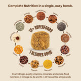The Bomb Co. Blender Bomb, Java Jolt, Superfood Smoothie Mix With Coffee & Amino Acids for Energy Support, High Fiber 10 Servings