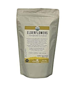 Elderflowers Organic Sambucus nigra European Elder flower Make Tasty Cordial Elderflower Syrup Wine or Elder flower Tea, Resealable Bag 10 oz