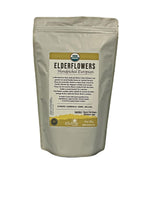 Elderflowers Organic Sambucus nigra European Elder flower Make Tasty Cordial Elderflower Syrup Wine or Elder flower Tea, Resealable Bag 10 oz