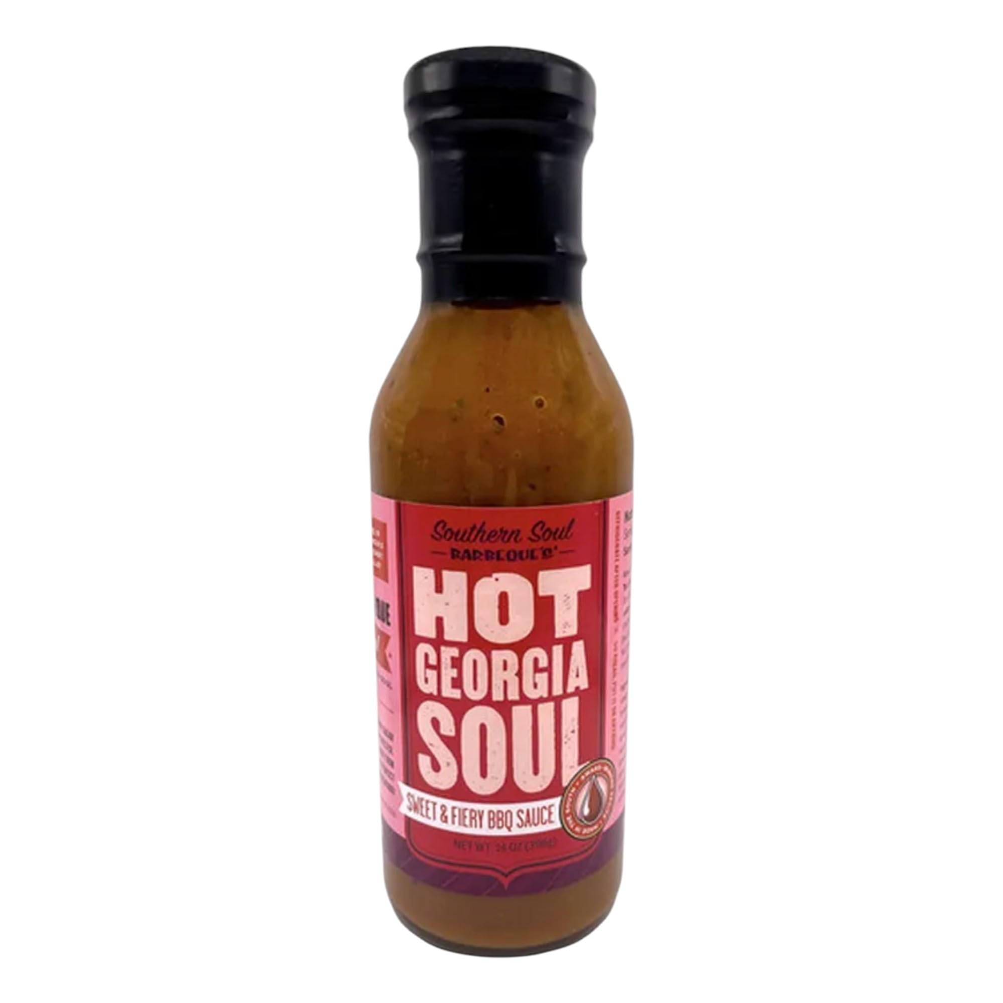 Southern Soul Barbeque BBQ Sauce - Award Winning BBQ Sauce from the South's Best BBQ (Hot Georgia Soul, One 14oz Bottle)