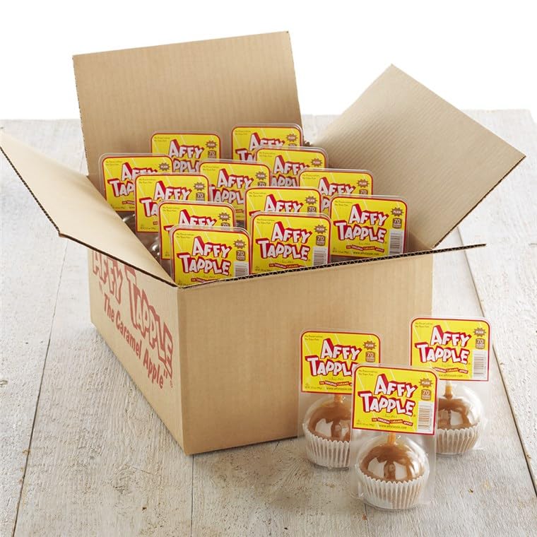 Affy Tapple The Original Plain Caramel Apple 12-Pack