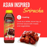World Harbors Sriracha Hot Sauce & Marinade Perfect for Grilled Meats, Seafood, Dipping, Marinades & Garnishes - Enhance Your Meals with Sriracha