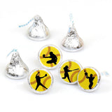 Grand Slam - Fastpitch Softball Party Favors - Round Candy Stickers - 108pc