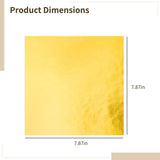 Toyosport Gold Foil Candy Wrappers for Chocolate, 100 Sheets of 7.9 x 7.9 Inches, Glossy Aluminum Foil Paper for Homemade Candies, Perfect